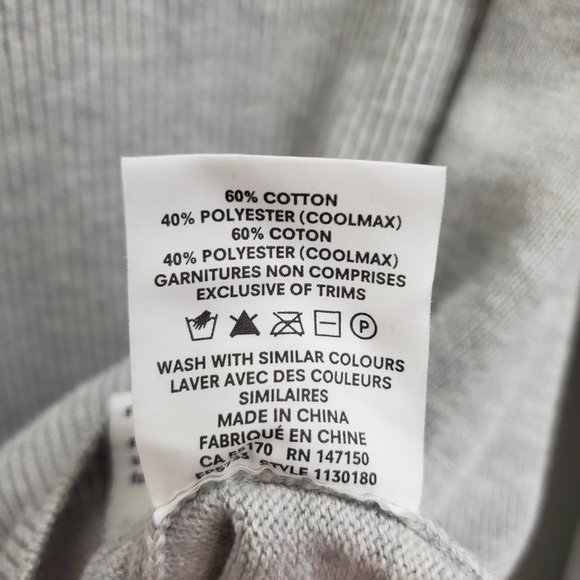 FRANK & Oak Light Grey Crew Neck Utility Sweater Size M - Picture 6 of 8